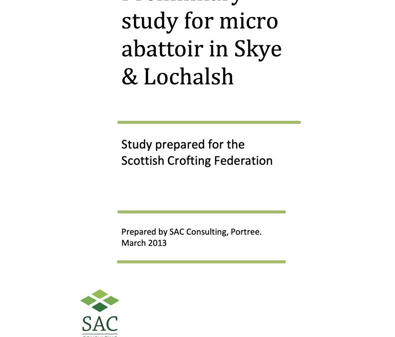 Skye and Lochalsh Abattoir Viability Report