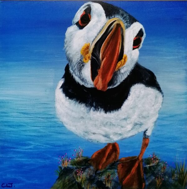 Fanagmore Puffin Painting